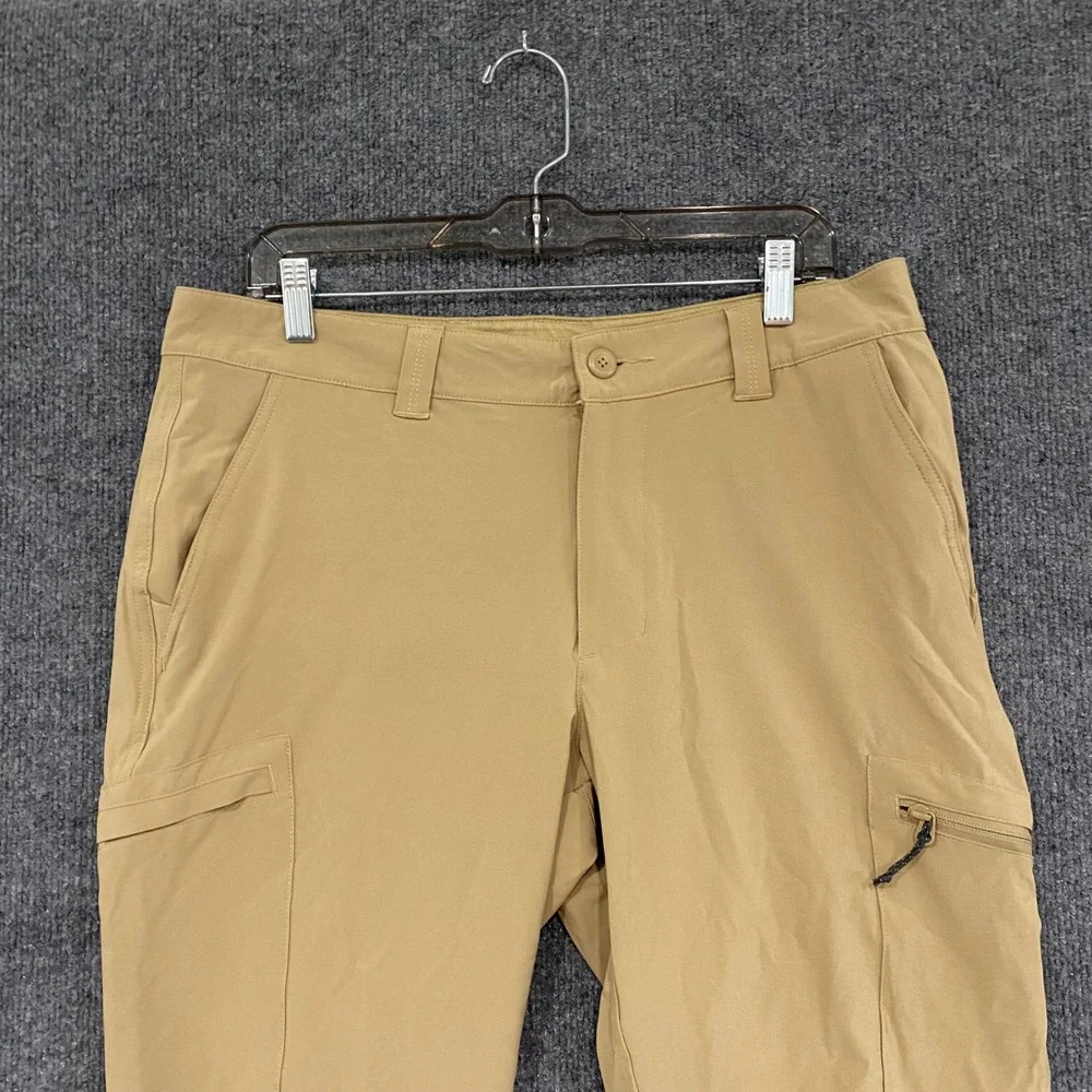 Columbia PFG Mens 32x30 Tan Khaki Performance Fishing Cargo Pants XM6670